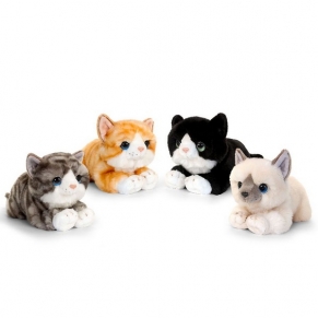 Keel Toys - Плюшено легнало коте, 25 см, асортимент